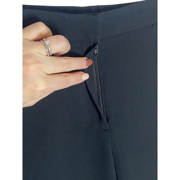 Theory Thaniel Z2 Maxyne Crepe Black Pants-sz 6 - Picture 6 of 11